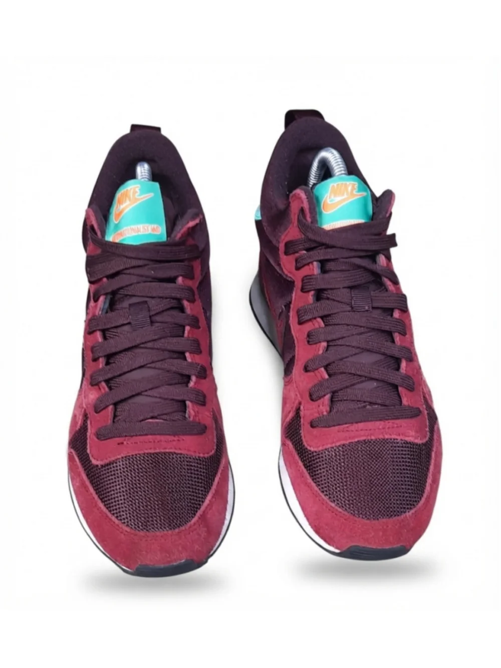 Rare Womens NIKE Internationalist Running Shoes Red 683967-201 Mid Top size 8